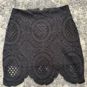 Xhilaration Black Cut Out Pencil Skirt Mini